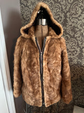 Load image into Gallery viewer, Vintage Leader Furs Hooded Jacket (Size Small)
