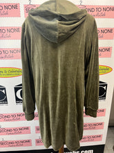 Load image into Gallery viewer, Embroidered Emblem Velour Jacket (Size M)