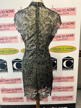 Load image into Gallery viewer, Metallic Gold/Black Lace Dress (Size M)