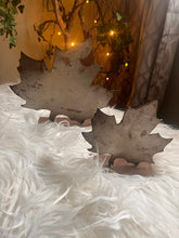 Load image into Gallery viewer, Custom-Made One-Of-A-Kind Steel Maple Leaf Decor Set