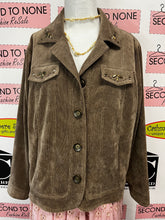 Load image into Gallery viewer, TanJay Petites Brown Corduroy Jacket (Size XL/XXL)