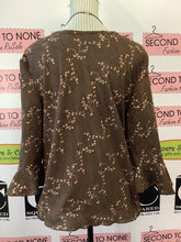Load image into Gallery viewer, Brown Peasant Blouse (Size XS/S)
