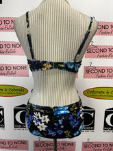 Load image into Gallery viewer, La Vie En Rose Blue Floral Bikini (Size XL)