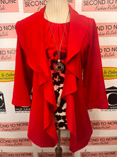 Charger l'image dans la galerie, Peter Nygard Draped Red Blazer (Fits M/L)