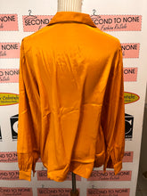 Load image into Gallery viewer, Vintage Mustard Button-Front Blouse (Size 14)