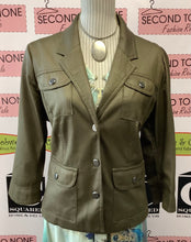 Load image into Gallery viewer, TanJay Olive Dot Blazer (10)