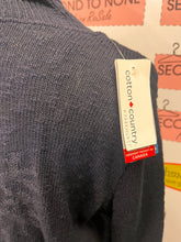 Load image into Gallery viewer, NWT Navy Snowflake Turtleneck Sweater (Size M)