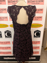 Load image into Gallery viewer, Deep Purple Lace Dress With Open Back (Size 16)