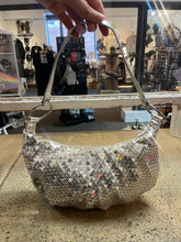 Cargar imagen en el visor de la galería, Silver Sequin Shoulder Bag