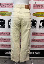 Cargar imagen en el visor de la galería, Cream Coloured Denim Cargo Pants (Size 25)