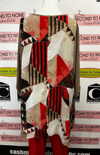 Cargar imagen en el visor de la galería, Artex Abstract Print Ruched Front Top (Size XL)