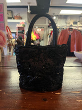 Charger l'image dans la galerie, Vintage Black Beaded Evening Bag