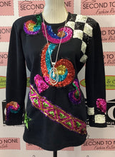 Load image into Gallery viewer, Swirly Sequin Sweater (M)
