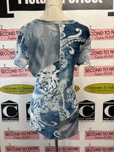 Load image into Gallery viewer, Variations Blue Floral Top (Size XXL)
