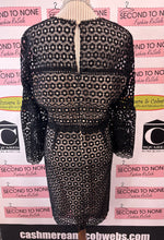 Cargar imagen en el visor de la galería, J.Crew Black Eyelet Dress (Size 14)