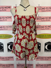 Load image into Gallery viewer, Red Printed Tank with Shoulder Aceents (Size M)
