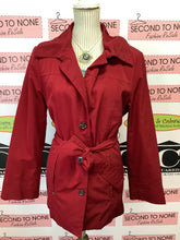 Load image into Gallery viewer, Calvin Klein Red Trench Coat (Size L)