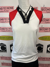 Cargar imagen en el visor de la galería, IZOD Black, Red & White Active Tank Top (Size XL)