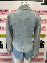 Cargar imagen en el visor de la galería, Danier Powder Blue Leather Jacket (Size XS)