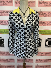 Load image into Gallery viewer, Joseph Ribkoff Funky Circles Top (Size 12)