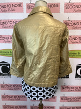 Load image into Gallery viewer, Nygard Golden Metallic Jacket (Size Petite S/M)