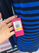 Load image into Gallery viewer, NWT Vince Camuto Blue & Black Striped Top (Size S)