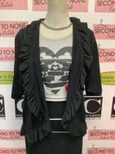 Load image into Gallery viewer, Jessica Ruffled Cropped Cardigan (Size XL)