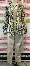Load image into Gallery viewer, Cheetah Print Blazer Blouse (M)