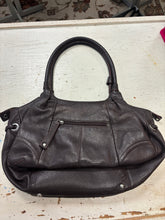 Cargar imagen en el visor de la galería, Isaac Mizrahi Brown Genuine Leather Purse