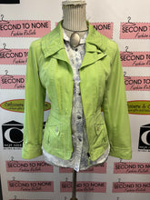 Cargar imagen en el visor de la galería, Tribal Lime Green Chic Jacket (Size 8)