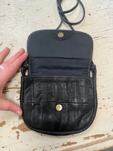 Load image into Gallery viewer, Vintage Black Patchwork Leather Crossbody