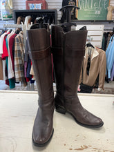 Load image into Gallery viewer, Dark Brown Leather Riding Boots (Size 8)
