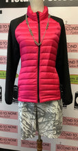 Load image into Gallery viewer, Pink & Black Puffer Active Jacket (Size L)