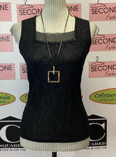 Load image into Gallery viewer, J. Janet Black Lace Top (M)