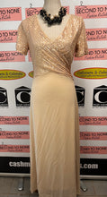 Load image into Gallery viewer, Soft Blush Sequin Long Gown (Size L)