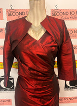 Load image into Gallery viewer, Dark Red Dress & Bolero Set (Size 10)