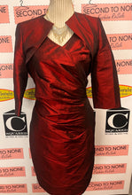 Load image into Gallery viewer, Dark Red Dress & Bolero Set (Size 10)