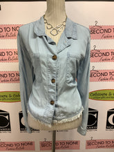 Load image into Gallery viewer, GUESS Faux Denim Look Shacket (Size L)