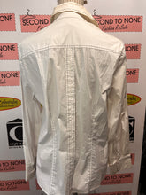 Load image into Gallery viewer, Olsen Europe Contrast Stitched White Blouse (Size 12)