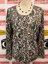 Load image into Gallery viewer, Sparkly Scroll Button Up Cardigan (Size L)