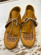 Load image into Gallery viewer, All Leather Moccasin Slippers (Size 8)