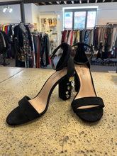 Load image into Gallery viewer, Call It Spring Bedazzled Black Heels (Size 7.5)