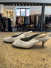 Load image into Gallery viewer, Vintage Naturalizer White Slingback Heels (Size 8.5)