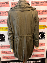 Load image into Gallery viewer, Olive Green Draped Front Jacket (Size S)
