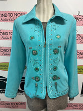 Cargar imagen en el visor de la galería, Tan Jay Ultra-Suede Jacket (Size 8P)