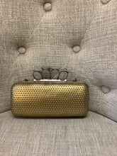 Load image into Gallery viewer, Gold Evening Knuckle Clutch