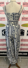 Load image into Gallery viewer, Navy/Cream Summer Jumpsuit