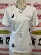 Load image into Gallery viewer, Kitty-Cat Graphic Cotton Tee With Bling (Only 1 M Left!)