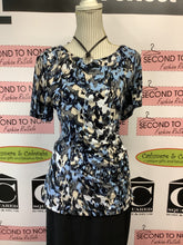 Load image into Gallery viewer, Cleo Surplice Brushstroke Top (Size XL)