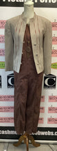 Load image into Gallery viewer, Vintage Taupe Suede Jacket (Size S/M)